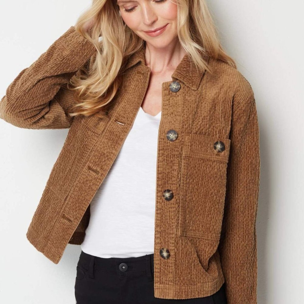 J JILL Textured Corduroy Jacket  M  NWOT